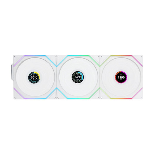 Lian Li UNI Fan TL - LCD Wireless 120 - Triple Pack - 2.4 GHz 
